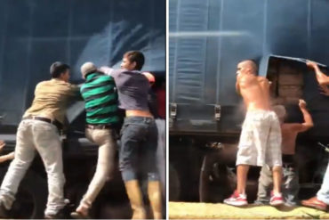¡VANDALISMO! Saquearon camión cargado con harina PAN que transitaba por la ARC (+video bochornoso)