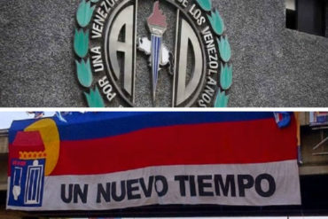¡FUERA DE JUEGO! El CNE cancelará los partidos Acción Democrática y Un Nuevo Tiempo