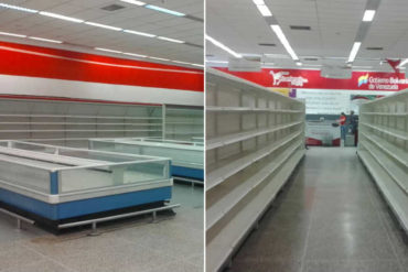 ¡NO HAY NADA! Ni el Abasto Bicentenario se salva de la escasez por las medidas de Maduro (estas fotos lo confirman)