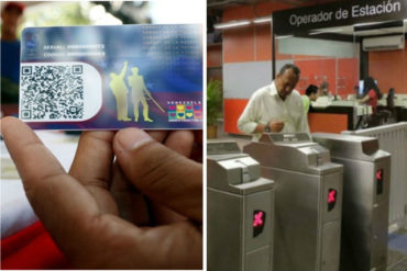 ¡LO QUE FALTABA! Buscan adaptar torniquetes del Metro de Caracas para usar el carnet de la patria como método de pago