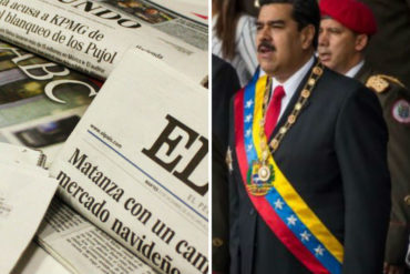 ¡NI LE PARARON! Prensa internacional no se comió el cuento del supuesto atentado contra Maduro: así lo reportaron (+Fotos)