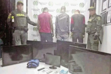 ¡HAMPA QUE EMIGRA! Detenidos tres venezolanos en Colombia por robar en un Bingo (+gran bochorno)