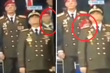 ¡VEA! Guardia que estaba detrás de Maduro en palco presidencial se desvanece tras supuesta explosión (+Video)