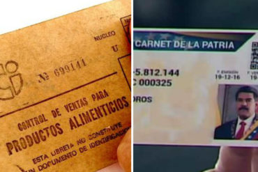 ¡PELE EL OJO! La foto de Yusnaby que comprueba que el Carnet de la Patria es como la libreta de racionamiento cubana