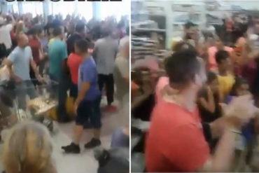 ¡ESTÁN HARTOS! Lo que corearon los clientes en el Hiperlider de Cabudare mientras hacían cola para pagar (+Video)