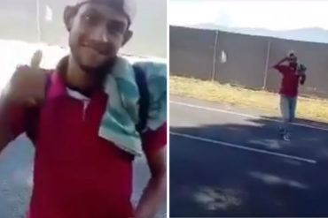 ¡LO QUE HACE LA CRISIS! Venezolano cruza a pie la frontera en busca de mejores oportunidades (+Video conmovedor)