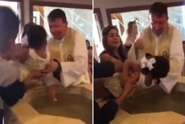 ¡QUÉ LOCURA! “Déjeme, put*”: lo que le dijo esta pequeña niña al sacerdote durante su bautizo (+Video + oh, por Dios)