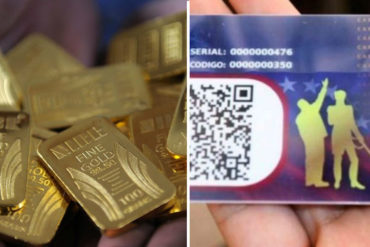 ¡MÁS CONTROL! Los certificados de los lingotes de oro ahora se podrán pagar con el carnet de la patria (+Video)