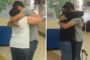 ¡CONMOVEDOR! Este venezolano rompió a llorar de la felicidad cuando se reencontró con su madre y padre en EE.UU. (+Video)