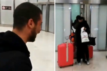 ¡QUÉ HERMOSO! Esta fue la reacción de un venezolano al reencontrarse con su madre en España (+Video emotivo)