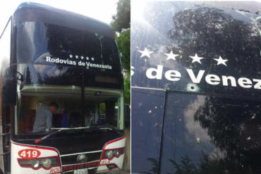 ¡TERRORÍFICO! 15 delincuentes tirotearon un autobús de Rodovías para intentar robar a pasajeros que iban a Caracas (mataron al asistente del chofer)