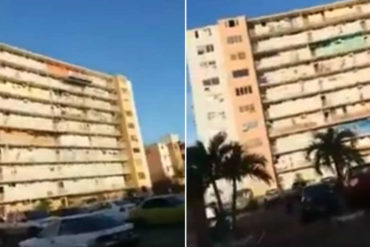 ¡ATERRADOR! El momento de pánico que vivieron en los bloques de Unare en Puerto Ordaz durante el sismo de este #21Ago (+Video)