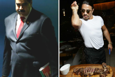 ¡LA BUENA VIDA! La carne de Salt Bae le sacó más cauchitos a Maduro (Fotos + salvavidas incluido)