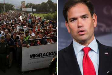 ¡EL MUNDO ESTÁ CLARO! Marco Rubio: Maduro y sus secuaces han desencadenado un éxodo similiar al de Siria