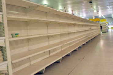 ¡EFECTO «MADURO! Los anaqueles de los supermercados venezolanos vuelven a estar vacíos