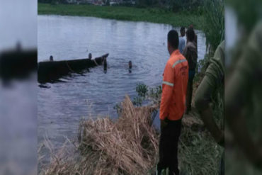 ¡LAMENTABLE! Un vehículo se hundió tras caer en laguna Las Delicias en San Félix (dos personas estaban a bordo) (+Fotos)