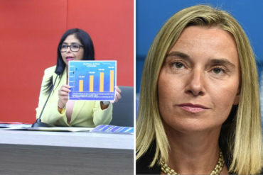 ¡AH, OK! Delcy Rodríguez a Federica Mogherini: Debe tener rigor y una fuente de datos certeros al referirse a Venezuela