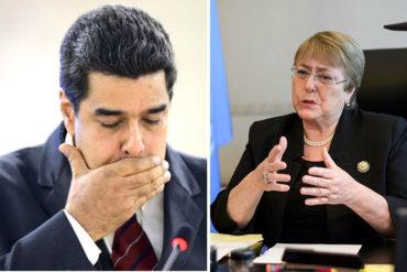 ¡AH, OK! Bachelet demanda a Maduro abordar la crisis de Venezuela y pide un “acuerdo” con la oposición