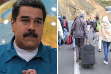¡SE HACE EL LOCO! Maduro ignora lo obvio: El 90% de los migrantes venezolanos se va con dinero en la mano