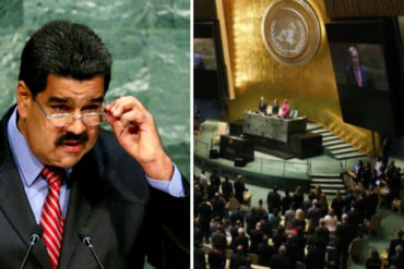 ¡LA BURLA! Vea cómo luce la Asamblea General de la ONU «con y sin» Maduro (+Fotos)