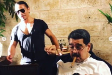 ¡ASÍ SE BURLA! No solo se dio un impagable banquete, Maduro se fumó unos habanos “personalizados” en Estambul (+Video)