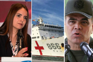 ¡UY, ESO DOLIÓ! Tamara Sujú encaró a Padrino López tras aplaudir llegada del buque hospital chino: “Sin bolas, Vladimir”