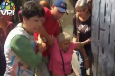 ¡QUÉ DESGRACIA! En Bolívar una abuela se desmayó cuando hacía la cola para cobrar su pensión (+Video)