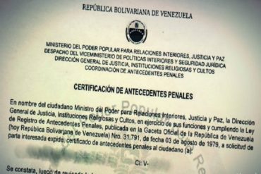 ¡ENTÉRATE! El nuevo cambio que debes tener en cuenta para solicitar los antecedentes penales