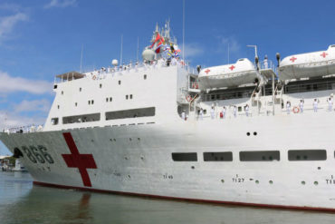 ¡SOLIDARIOS! EEUU reafirma su apoyo con los venezolanos a través del USNS Comfort (+Video)