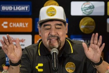 ¡HUELE RARO! Maradona podría viajar a Venezuela para inaugurar una fábrica de pasta (+Video)