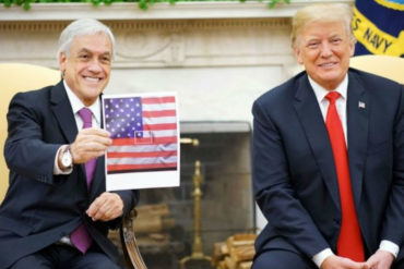 ¡NO LO PERDONARON! El error de Piñera en su visita a Trump que generó críticas y memes