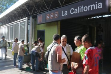 ¡ATENCIÓN! Reportan cierre de la estación La California del Metro de Caracas (aseguran que hubo una falla eléctrica)