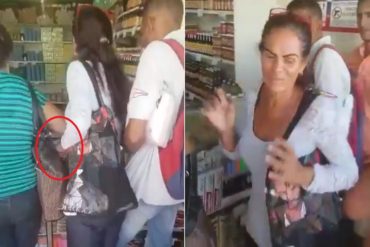 ¡MOSCA CON ESTO! Captan el momento en el que una mujer le saca el celular de la cartera a otra (+Video)