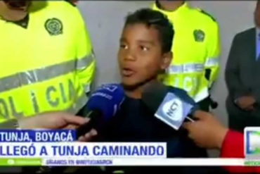 ¡LUCHADOR! José, el niño venezolano que caminó más de una semana para huir de la crisis: En Colombia sonríe de nuevo (+Video)