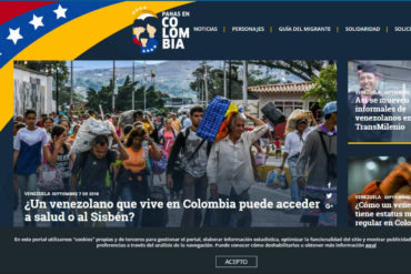 ¡SE LOS MOSTRAMOS! Panas en Colombia, la hermosa iniciativa de El Tiempo y Acnur para guiar a los venezolanos que emigran al país vecino