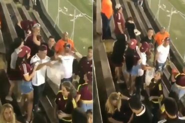 ¡DANDO EJEMPLO! Fanáticos venezolanos recogieron la basura del estadio después del partido entre La Vinotinto y Panamá (+Video)