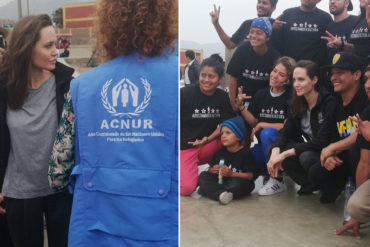 ¡GRAN GESTO! Angelina Jolie viajó a Perú para “evaluar las necesidades” de los refugiados venezolanos