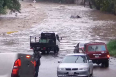 ¡TERRIBLE! Fuertes lluvias colapsaron vías de los Altos Mirandinos: como consecuencia suspendieron las clases (+Fotos)