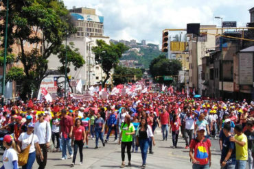 ¡LA BURLA! “Multitudinaria” marcha oficialista no llenó ni una cuadra este #5Oct (+Foto)