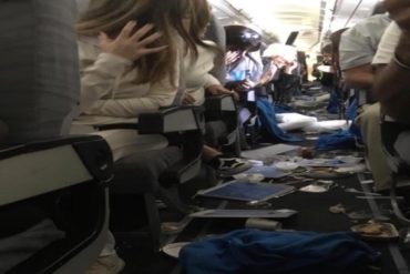 ¡SUSTO! Fuerte turbulencia deja 15 heridos en vuelo de Aerolíneas Argentinas (+Video)