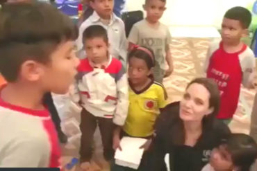 ¡ENTERNECEDOR! El pequeño venezolano que derritió a Angelina Jolie cantando el tema “Venezuela” (+Video)