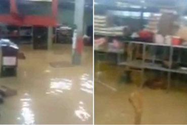 ¡BAJO EL AGUA! Así de inundado amaneció el depósito de la Central Madereinse de San Antonio de los Altos tras fuertes lluvias (+Video)