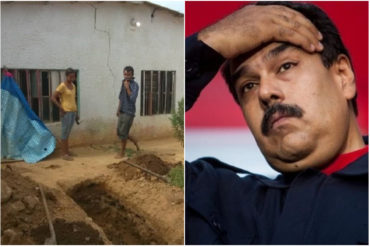 ¡DOSIS DE PATRIA! Chavistas estallan a Maduro mientras entierran a un “camarada” en el patio de una casa: «Den la cara»  (+Video)