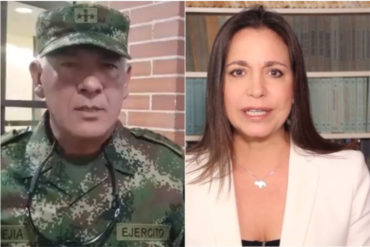 ¡SE LO MOSTRAMOS! Coronel del Ejército colombiano envía mensaje de apoyo a María Corina Machado (+Video)