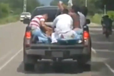 ¡DRAMA HUMANITARIO! En hospital de Sabaneta no hay ambulancias: Trasladan a pacientes en pick-up