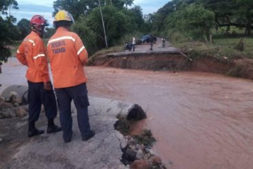 ¡NO SE DESCUIDE! Alerta naranja en Táchira ante el colapso de importantes vías causado por lluvias