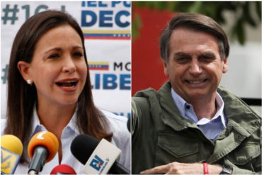 ¡CLARITO! María Corina le tiene fe a Bolsonaro: “Contamos con Brasil en nuestra lucha por la democracia”