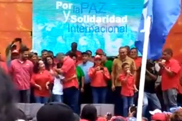 ¿Y LA LOPNA? Niño se montó a una tarima oficialista para repetir el mismo discurso chimbo de Cabello y Maduro (+Video)