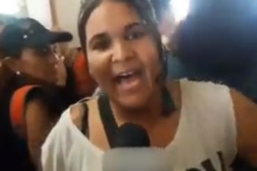 ¡QUÉ LOCA! Nadie la conoce pero se proclamó como la nueva “líder” de la oposición: “Llegué yo” (+Video +la estallaron)