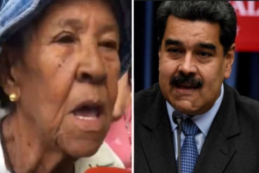 ¡TOMA, NICO! La dura respuesta de una pensionada a Maduro: «No me interesa el lingote de oro, yo lo que necesito es comida» (+Video)